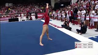 Norah Flatley Floor Arkansas vs Alabama 2023 9875 [upl. by Madella943]