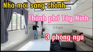 Bán nhà mới siêu sang chảnh đường nhựa lớn trung tâm thành phố Tây Ninh135 [upl. by Ginni]