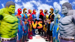 AVENGER TEAM vs AVENGER DARK TEAM HULK SPIDER MAN CAPTAIN  EPIC SUPERHEROES BATTLE [upl. by Ezzo767]