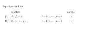 ch3 4 Natural cubic spline introduction Wen Shen [upl. by Nemzzaj]