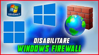 COME DISABILITARE WINDOWS DEFENDER FIREWALL SU WINDOWS 10 E 11 DISATTIVARE LANTIVIRUS TUTORIAL [upl. by Gairc164]