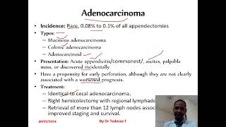 Appendiceal disease\appendiceal neoplasm\by Dr Tadesse Fenta [upl. by Imled]