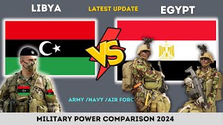 Libya vs Egypt Military Power comparison 2024 [upl. by Etterual]