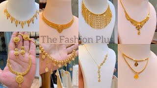 Latest 22k Gold Necklaces Design 2023 with Weight and Price TheFashionPlus [upl. by Thorny]