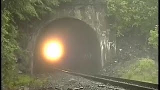 U34CH 4162 out of Otisville Tunnel Otisville NY June 5 1992 [upl. by Maleeny]