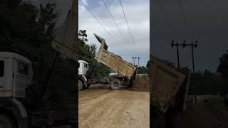 Tata dumper unloading🥳🥳dumpertatadumpershortsshortvideo [upl. by Nahshon202]