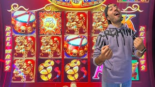 Pompsie Slots Wins MASSIVE On The Dancing Drums Slot [upl. by Newcomer]