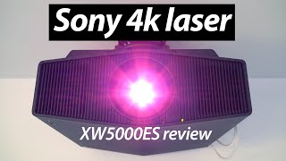 Sony VPLXW5000 ES review 4K LASER home theatre projector [upl. by Maria197]