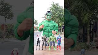 Team Spidey vs Deadpool And Hulk Green Choose Mask nonoshortvideo [upl. by Deron]