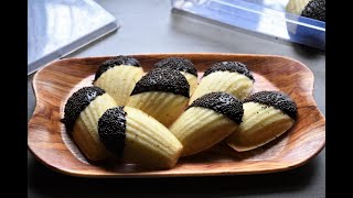 Eggless Vanilla Madeleines Recipe Dipped in Chocolate [upl. by Acina280]