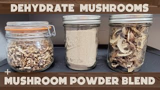 Dehydrating Mushrooms Making Mushroom Powder  Sahara Folding Dehydrator [upl. by Cleve588]