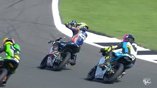 🏁 Highlights Race 1  Round 5 British GP  2024 British Talent Cup [upl. by Ened723]