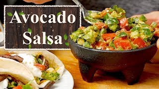 Avocado Salsa  An Easy Yet Delicious Recipe Spicy [upl. by Hsirahc533]