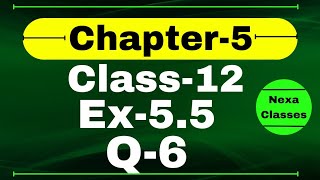 Class 12 Ex 55 Q6 Math  Differentiability  Q6 Ex 55 Class 12 Math  Ex 55 Q6 Class 12 Math [upl. by Anyahc]