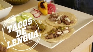 Tacos de Lengua Recipe cooked in the pressure cooker  English subtitles [upl. by Alahcim]