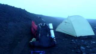 Iceland Trek Summer  Tent in wind [upl. by Anoj]