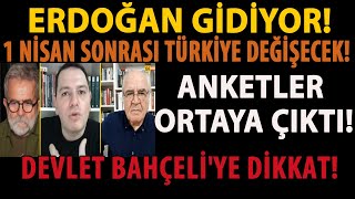 ERDOĞAN GİDİYOR 1 NİSAN SONRASI TÜRKİYE DEĞİŞECEK ANKETLER ORTAYA ÇIKTI DEVLET BAHÇELİYE DİKKAT [upl. by Joy673]