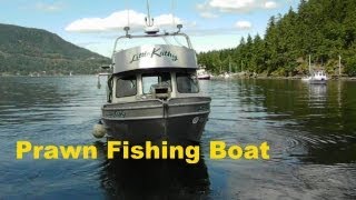 Prawn Fishing Boat Maple Bay Vancouver Island Canada [upl. by Llenad]