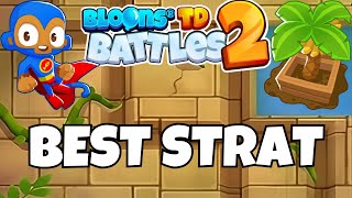 Best BANANZA STRAT Bloons TD Battles 2 WHAT [upl. by Mellar]