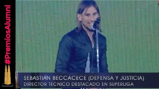 PremiosAlumni  Palabra de Sebastián Beccacece DT destacado Superliga 2018 [upl. by Zinck799]