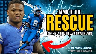 Jameson Williams amp David Montgomery SHINES AS Detroit Lions Get GRITTY OVERTIME WIN [upl. by Pail]