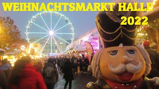 Weihnachtsmarkt HalleSaale 2022 Einer der schönsten Weihnachtsmärkte in SachsenAnhalt [upl. by Astred709]