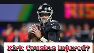 Atlanta Falcons get TROUBLING injury news on Kirk Cousins [upl. by Kearney]