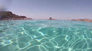 Amazing Water  La Pelosa Beach  Italy 🇮🇹 [upl. by Tjaden]