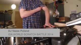 DJ VaZee Poland IDA 2014 SCRATCH BATTLE  Final Round [upl. by Yrannav]