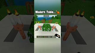 Realistic Modern Table in Minecraft🍗😲🤤Minecraftgamingviralytshortstrending [upl. by Agathy]