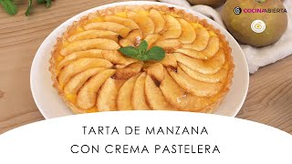 TARTA de MANZANA con crema pastelera 🍏🍎 La más FÁCIL y deliciosa 🤤 Cocina Abierta [upl. by Zirtaeb189]