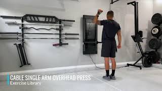 Cable Single Arm Overhead Press [upl. by Lubin]