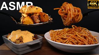 HOME FRIES CHEESE SPAGHETTI PASTA BOLOGNESE MUKBANG ASMR [upl. by Nilya]