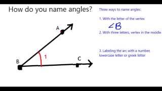 How do you Name an Angle [upl. by Nedry]