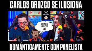 CARLOS OROZCO SE ILUSIONA ROMÁNTICAMENTE CON PANELISTA LaRoroNetworkOficial PitucosMarrones [upl. by Haslam591]