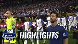 USA vs Argentina  2016 Copa America Highlights [upl. by Jarv]