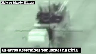 Os alvos destruídos por Israel na Síria [upl. by Niliac]