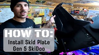 Skid Plate Install Gen 5 SkiDoo [upl. by Klemm472]