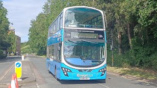 PELTED EnsignBus Volvo B5LH Wright Gemini 2 EU62 BSY 502 Route x80  8624 [upl. by Rosenkranz]