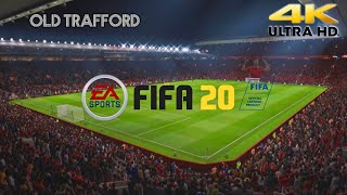 FIFA 20 PlayStation 4 4K Ultra HD Old Trafford Stadium [upl. by Ycnalc]