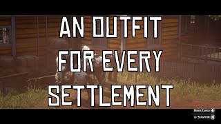 An Outfit For Every Settlement in Red Dead Redemption 2 [upl. by Saihtam797]