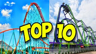 Top 10 BEST Roller Coasters at Six Flags Over Texas 2024 [upl. by Olegnaed]