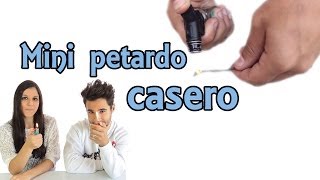 Cómo hacer un mini petardo casero Experimentos Caseros [upl. by Sivrat24]