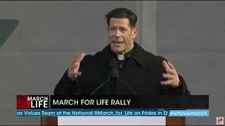 2022 March for Life Fr Mike Schmitz keynote speaker [upl. by Osmund326]