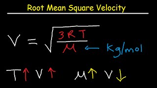 Root Mean Square Velocity  Equation  Formula [upl. by Mahmoud577]