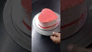 Redvelvet ❤ Cake love Symbol  How to Make Cake recipe cake ytshorts viral shorts video [upl. by Netta]