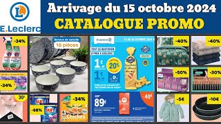 catalogue LECLERC du 15 au 26 octobre 2024 ✅ Arrivage du jour 🔥 Promos deals linge maison pub [upl. by Analise]