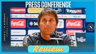 Conte isn’t happy … Verona  Napoli preview press conference [upl. by Chastain]