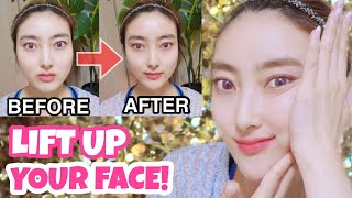 Full Face Lifting Massage For Glowing Skin Slim Face Look Younger✨YOU MUST TRY [upl. by Acherman580]