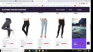 Online clothes Shopping Project in PHP [upl. by Eirroc]